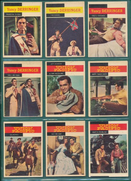 1958 Topps TV Westerns, GunSmoke, Complete 71 Card Set