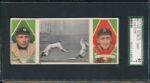 1912 T202 #65 Fast Work At Third Ty Cobb/ OLeary Hassan Cigarettes Triple Folder SGC 40