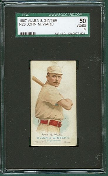 1887 N28 Allen & Ginter John Ward SGC 50