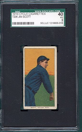 1909-1911 T206 Scott Cycle Cigarettes SGC 40 *Low Pop*