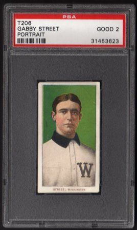 1909-1911 T206 Street, Portrait Cycle Cigarettes PSA 2