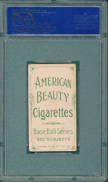 1909-1911 T206 Clymer American Beauty Cigarettes PSA 2