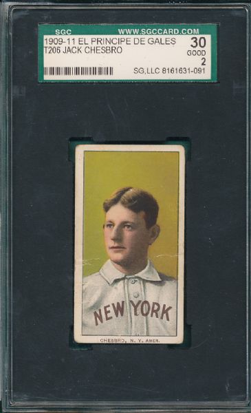 1909-1911 T206 Chesboro EPDG Cigarettes SGC 30