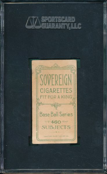 1909-1911 T206 Seymour, Portrait Sovereign Cigarettes SGC 30