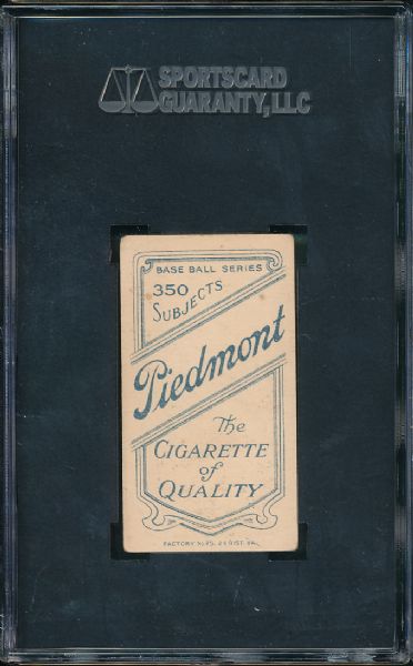 1909-1911 T206 Shannon Piedmont Cigarettes SGC 30