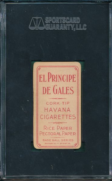 1909-1911 T206 Spencer El Principe De Gales Cigarettes SGC 20