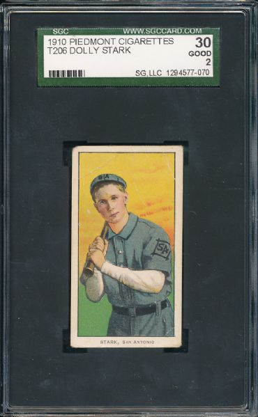 1909-1911 T206 Stark Piedmont Cigarettes SGC 30