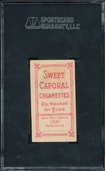 1909-1911 T206 Sullivan Sweet Caporal Cigarettes SGC 20 *Great Presentation*