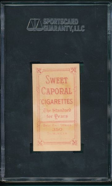 1909-1911 T206 Tinker, Portrait, Sweet Caporal Cigarettes SGC 10