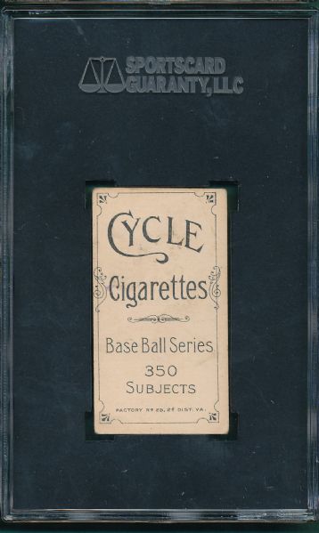 1909-1911 T206 Titus Cycle Cigarettes SGC 40