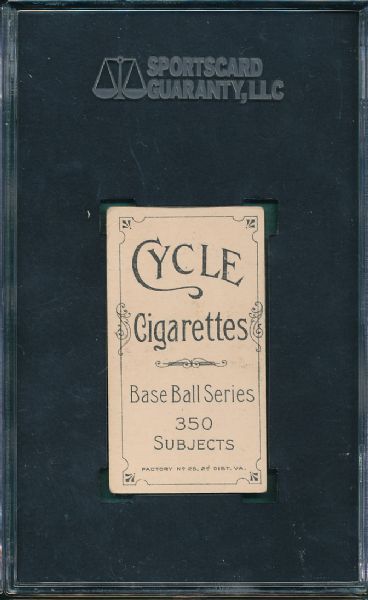 1909-1911 T206 Unglaub Cycle Cigarettes SGC 40