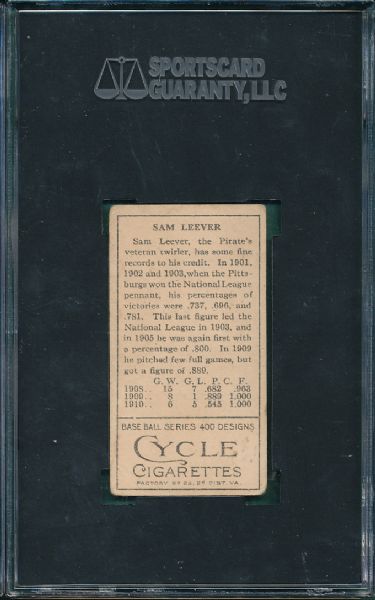 1911 T205 Leever Cycle Cigarettes SGC 30