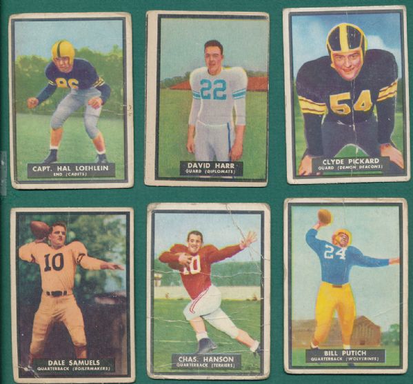 1951 Topps Magic Football Lot of 15