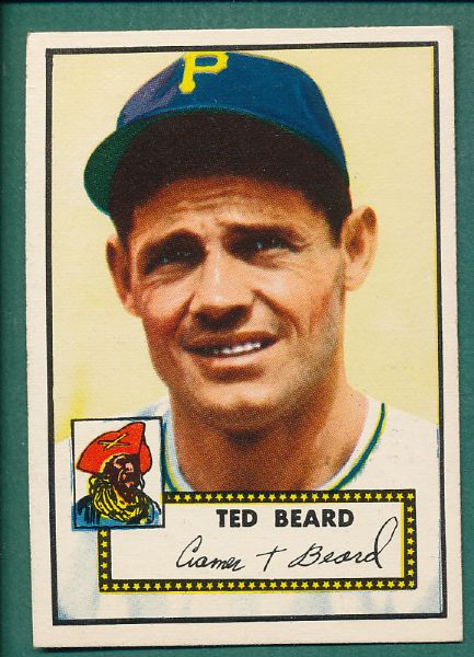 1952 Topps 2 Card Lot, Houk & Beard *Crease Free*