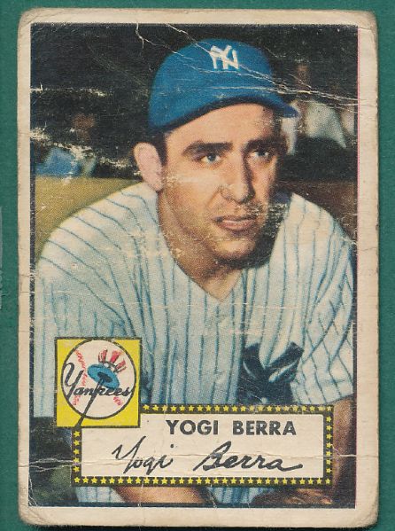 1952 Topps 6 Card Lot W/ Berra