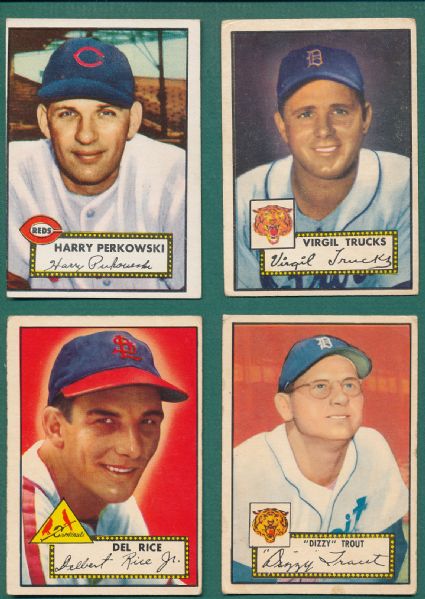 1952 Topps 6 Card Lot W/ Berra