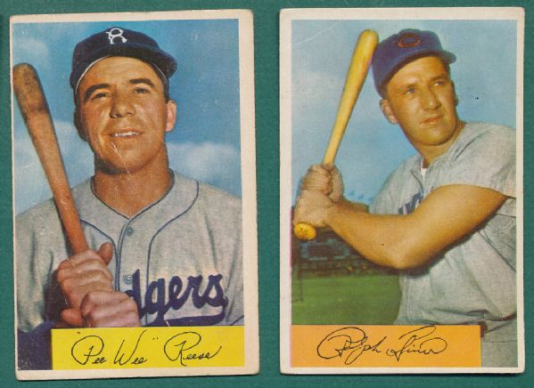 1954 Bowman 15 Card Lot W/Hall of Famers