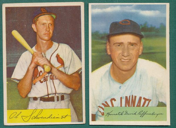 1954-55 Bowman 21 Card Lot W/Early Wynn