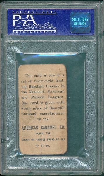 1915 E106 American Caramels Honus Wagner Batting PSA 1