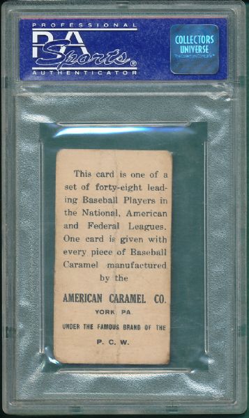 1915 E106 American Caramels Honus Wagner, Throwing PSA 1