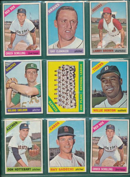 1966 Topps 53 Card Lot W/Killebrew & Hunter *Beautiful Lot*