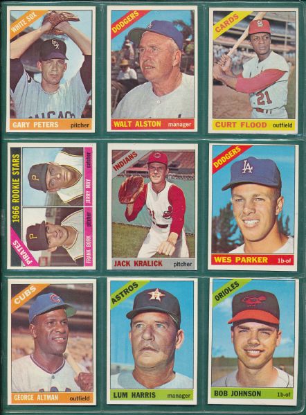 1966 Topps 53 Card Lot W/Killebrew & Hunter *Beautiful Lot*