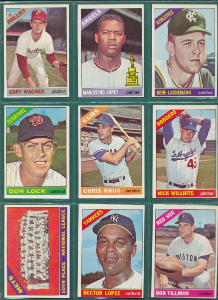 1966 Topps 53 Card Lot W/Killebrew & Hunter *Beautiful Lot*