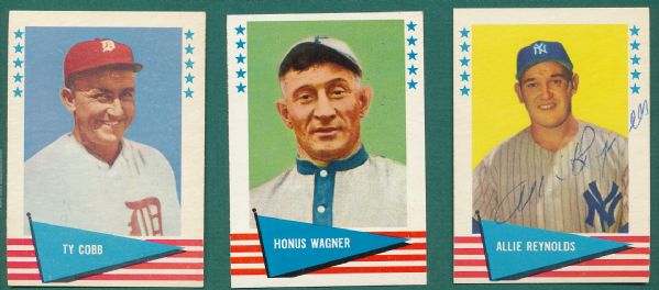 1961 Fleer 95 Card Lot W/ Gehrig *Crease Free*