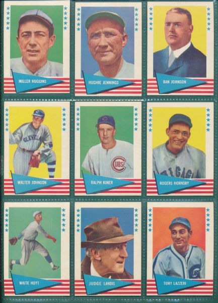 1961 Fleer 95 Card Lot W/ Gehrig *Crease Free*