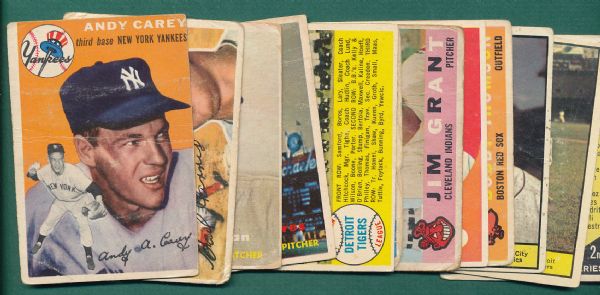 1950s-60s Topps & Post 36 Card lot W/Spahn