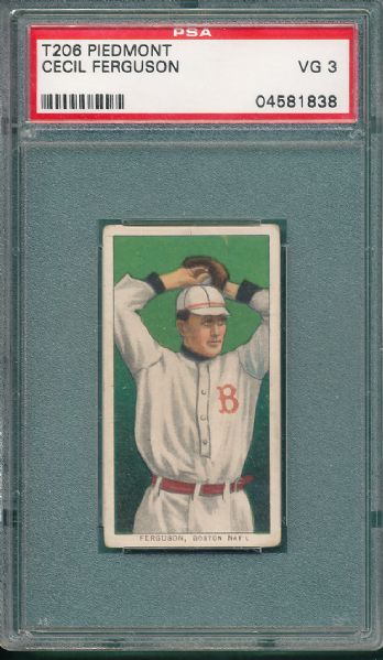 1909-1911 T206 Ferguson Piedmont Cigarettes PSA 3