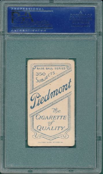 1909-1911 T206 Moeller Piedmont Cigarettes PSA 3