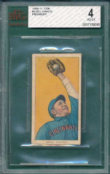 1909-1911 T206 Oakes Piedmont Cigarettes BVG 4