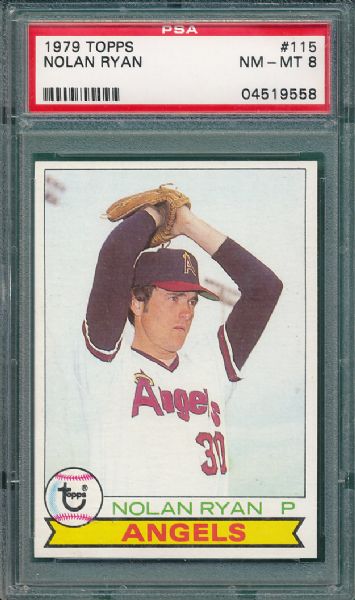 1979 Topps #115 Nolan Ryan PSA 8