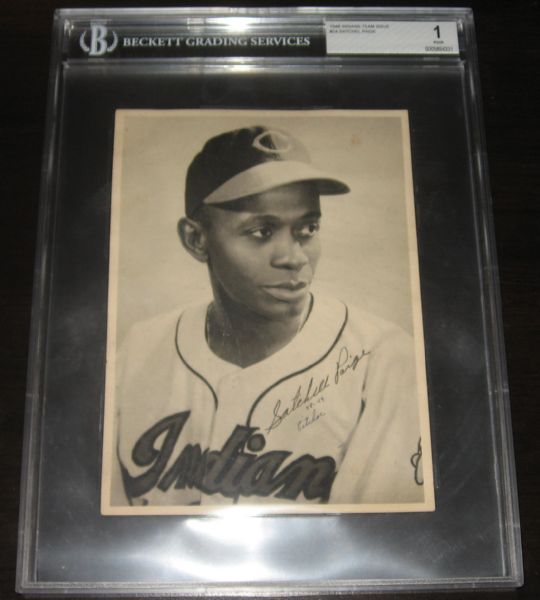 1948 Satchel Paige, Indians Team Issue BGS 1