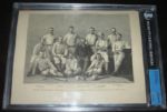 1882 Harpers Weekly Providence Team With Radbourn, Ward, & Wright Bros. BGS Authentic