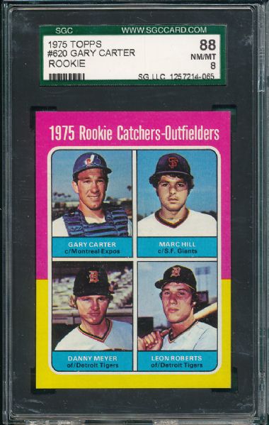 1975 Topps #620 Gary Carter SGC 88 *Rookie*