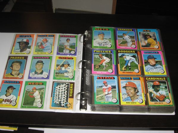 1975 Topps Complete Set (660 Cards) W/Brett, Yount, Rice & Carter *Rookies*