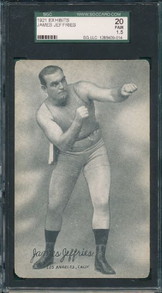 1921 Exhibits Boxing 4 Card Lot SGC 