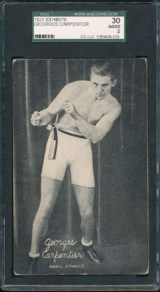 1921 Exhibits Boxing 4 Card Lot SGC 