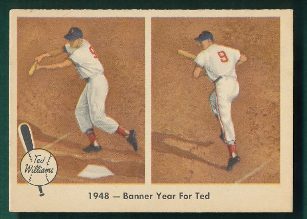 1959 Fleer Ted Williams 3 Card Lot NRMT