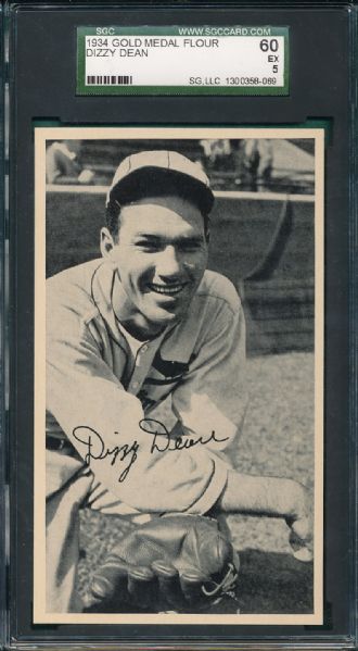 1934 Gold Medal Flour Dizzy Dean SGC 60