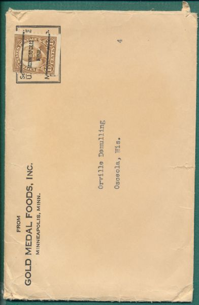 1934 Gold Medal Flour Paul Dean SGC Authentic Plus Envelope