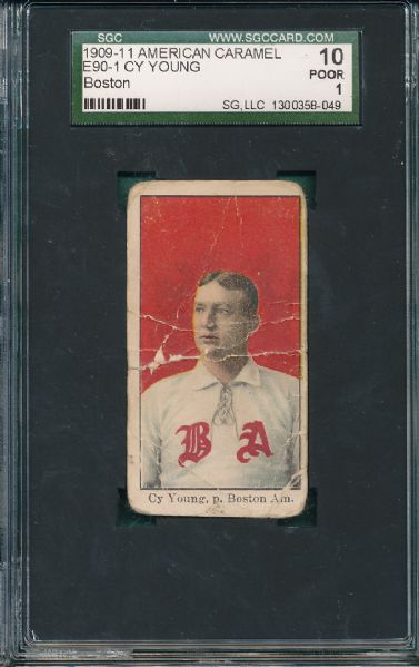 1909-11 E90-1 Cy Young American Caramel SGC 10