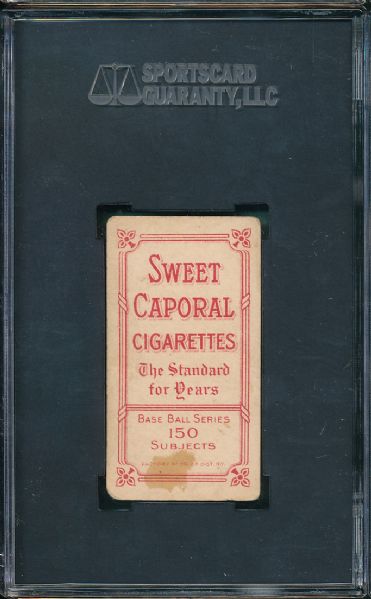 1909-1911 T206 Evers, Cubs on Shirt, Sweet Caporal Cigarettes SGC 35