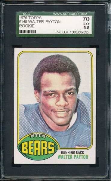 1976 Topps #148 Walter Payton SGC 70 *Rookie*