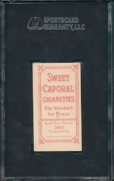 1909-1911 T206 Marquard, Portrait Sweet Caporal Cigarettes SGC 50 *Factory 25*