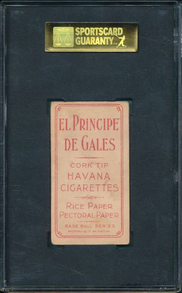 1909-1911 T206 Hinchman, Harry El Principe De Gales SGC 50 *Only 2 Graded*