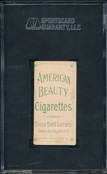 1909-1911 T206 Lattimore American Beauty Cigarettes SGC 30 