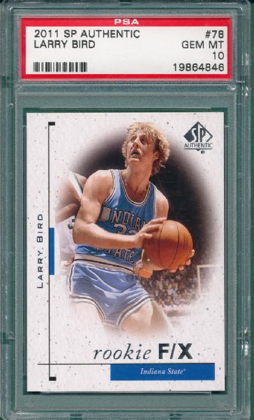 2011 SP Authentic #78 Larry Bird PSA 10